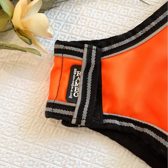 Rambo by Horseware Reflective Waterproof Orange Insulated Dog Coat Size Medium - Picture 4 of 9